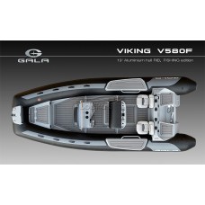 GALA Viking Fishing V580F RIB (Гала Викинг РИБ В580Ф) надувная лодка с алюминиевым дном