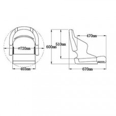 Кресло Eastsun H52 система flip-up 184152-5013