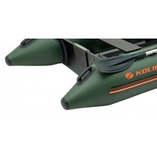 Колібрі КМ-300Д (Kolibri KM-300D Профі) зелений моторний кільовий надувний човен + фанерний пайол