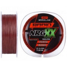 Шнур Brain NRG 8X sinking 200m 0.16mm 14.0kg brown (1858.20.91)