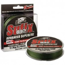 Шнур Sufix 832 BRAID 250 m 0.20 mm 13.5 kg 30 lb Low-Vis Green (DS1CF033Y3DC21)