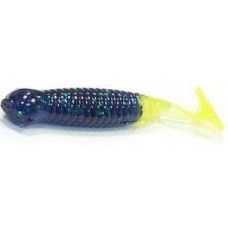 Силикон Big Bite Baits Paddle Tail Grub 1.75" Junebug/Chart 10 шт (1838.01.49)