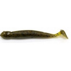 Силикон Big Bite Baits Paddle Tail Grub 3.25" Green Pumpkin 10 шт (1838.01.33)