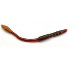 Силикон Big Bite Baits Squirrel Tail Worm 4.5" Motor Oil/Motor Oil Tail 10 шт