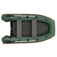 Колібрі КМ-270ХЛ (Kolibri KM-270XL) зелений моторний надувний човен + Air-Deck