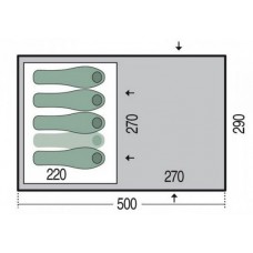 Палатка Pinguin Omega 4 green (PNG 128.4.Green)