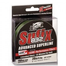 Шнур Sufix 832 BRAID 120 m 0.20 mm 13.5 kg 30 lb Low-Vis Green