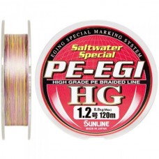 Шнур Sunline PE EGI HG 120 m 0.187 mm 8.8 kg (1658.05.46 60091448)