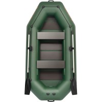 Колибри К-280СТ (Kolibri K-280CT) зелёная надувная гребная лодка + слань-коврик