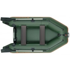 Колібрі КМ-260 (Kolibri KM-260) зелений моторний надувний човен + Air-Deck