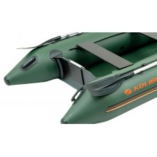 Колібрі КМ-280 (Kolibri KM-280) зелений моторний надувний човен + Air-Deck