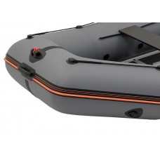 Колібрі КМ-360Д (Kolibri KM-360D Профі) темно-сірий моторний кільовий надувний човен + фанерний пайол