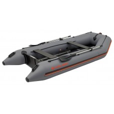 Колібрі КМ-360Д (Kolibri KM-360D Профі) темно-сірий моторний кільовий надувний човен + фанерний пайол