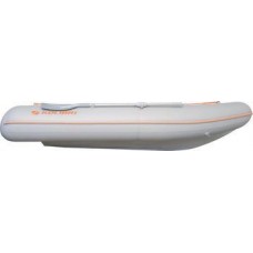 Колібрі КМ-450ДСЛ (Kolibri KM-450DSL) світло-сірий моторний кільовий надувний човен + алюмінієвий пайол