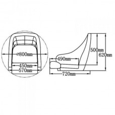 Кресло Eastsun MI-SD51 система flip-up 184151-5013