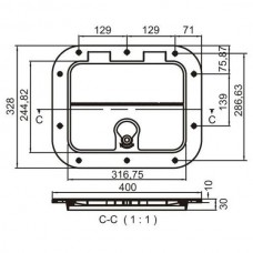 Люк доступу Easterner 400x328 мм C13710