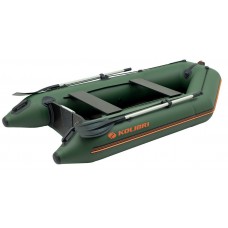Колібрі КМ-280Д (Kolibri KM-280D Профі) зелений моторний кільовий надувний човен + слань-книжка