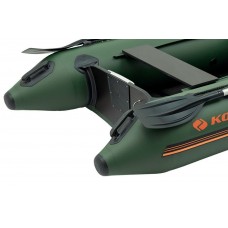 Колібрі КМ-280Д (Kolibri KM-280D Профі) зелений моторний кільовий надувний човен + слань-книжка