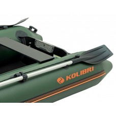 Колібрі КМ-280Д (Kolibri KM-280D Профі) зелений моторний кільовий надувний човен + слань-книжка