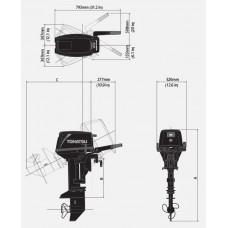 Лодочный мотор Tohatsu M9.8B S