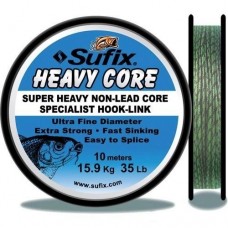 Шнур Sufix HEAVY CORE 10 m 35 lb gravel green (DS1BL041KS8A1H)