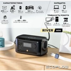 Зарядная станция EcoFlow RIVER mini (210 Вт·ч)