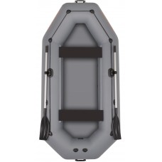 Колібрі К-300СТ (Kolibri K-300CT) темно-сірий надувний гребний човен + Air-Deck