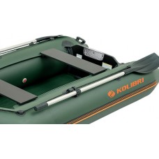 Колібрі КМ-300 (Kolibri KM-300) зелений моторний надувний човен + Air-Deck