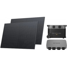 Комплект энергонезависимости EcoFlow PowerStream – микроинвертор 800W + зарядная станция Delta Pro + 2 x 400W стационарные солнечные панели