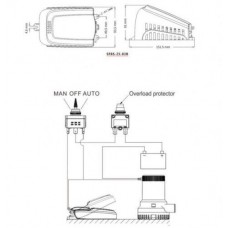 Поплавковый выключатель помпы SEAFLO с фильтром 12 Ампер (SFBS-12-04B)