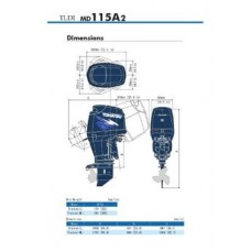 Лодочный мотор Tohatsu MD115A EPTOUL