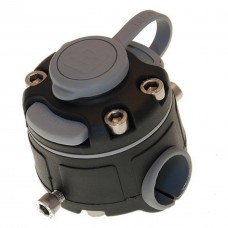 Замок и монтажная площадка FASTEN для установки на трубу 22, 25 мм, черно-серая (FMr125)