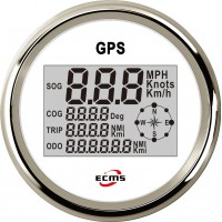 GPS спідометр мультиекран ECMS білий PLG3-WS-GPS (900-00031)