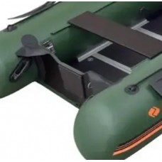 Колібрі КМ-400ДСЛ (Kolibri KM-400DSL) зелений моторний кільовий надувний човен + алюмінієвий пайол