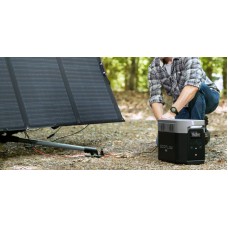 Комплект энергонезависимости EcoFlow PowerStream – микроинвертор 600W + зарядная станция Delta Max 2000 + 2 x 400W стационарные солнечные панели