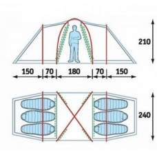 Палатка Alexika Maxima 6 Luxe sand (9151.6404)
