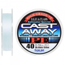 Шнур Sunline Cast Away PE 150 m 0.26 mm 16.5 kg (1658.01.82 60091248)