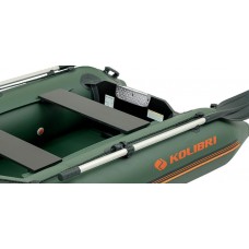 Колібрі КМ-260 (Kolibri KM-260) зелений моторний надувний човен + слань-килимок
