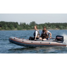 Колібрі КМ-300ХЛ (Kolibri KM-300XL) темно-сірий моторний надувний човен + Air-Deck