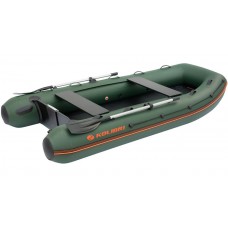 Колібрі КМ-330ХЛ (Kolibri KM-330XL) зелений моторний надувний човен + Air-Deck