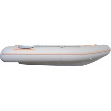 Колібрі КМ-360ДСЛ (Kolibri KM-360DSL) світло-сірий моторний кільовий надувний човен + алюмінієвий пайол