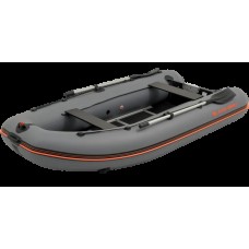 Колібрі КМ-360ДСЛ (Kolibri KM-360DSL) темно-сірий моторний кільовий надувний човен + алюмінієвий пайол