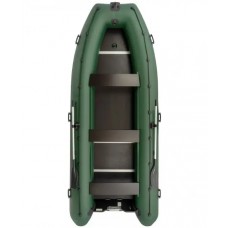 Колібрі КМ-450ДСЛ (Kolibri KM-450DSL) зелений моторний кільовий надувний човен + алюмінієвий пайол