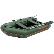 Колібрі КМ-260Д (Kolibri KM-260D Профі) зелений моторний кільовий надувний човен + слань-книжка