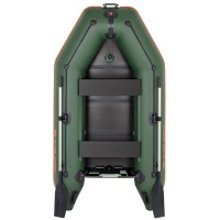 Колібрі КМ-260Д (Kolibri KM-260D Профі) зелений моторний кільовий надувний човен + слань-книжка