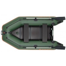Колібрі КМ-260Д (Kolibri KM-260D Профі) зелений моторний кільовий надувний човен + слань-книжка