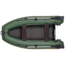 Колібрі КМ-280ДЛ (Kolibri KM-280DL) зелений моторний кільовий надувний човен + слань-книжка