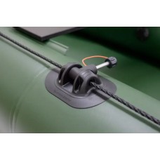 Колібрі КМ-400ДСЛ (Kolibri KM-400DSL) зелений моторний кільовий надувний човен + фанерний пайол