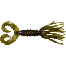 Силикон Big Bite Baits Double Tail Skirted Grub 5" Pumpkin PPR GREEN 8 шт (1838.01.09)