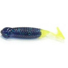 Силикон Big Bite Baits Paddle Tail Grub 3.25" Junebug/Chart 10 шт (1838.01.29)